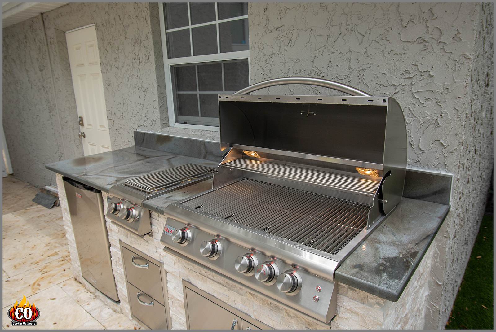 8ft Outdoor Kitchen South Tampa, FL Outdoor Contractor Custom